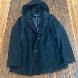 Anne Klein Size M, black peacock jacket.